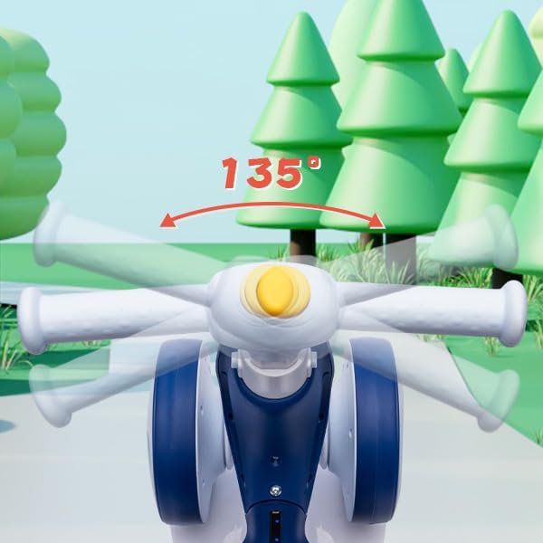 Electric Balance Bike for Toddlers (Ages 1–3) with Bubble Machine