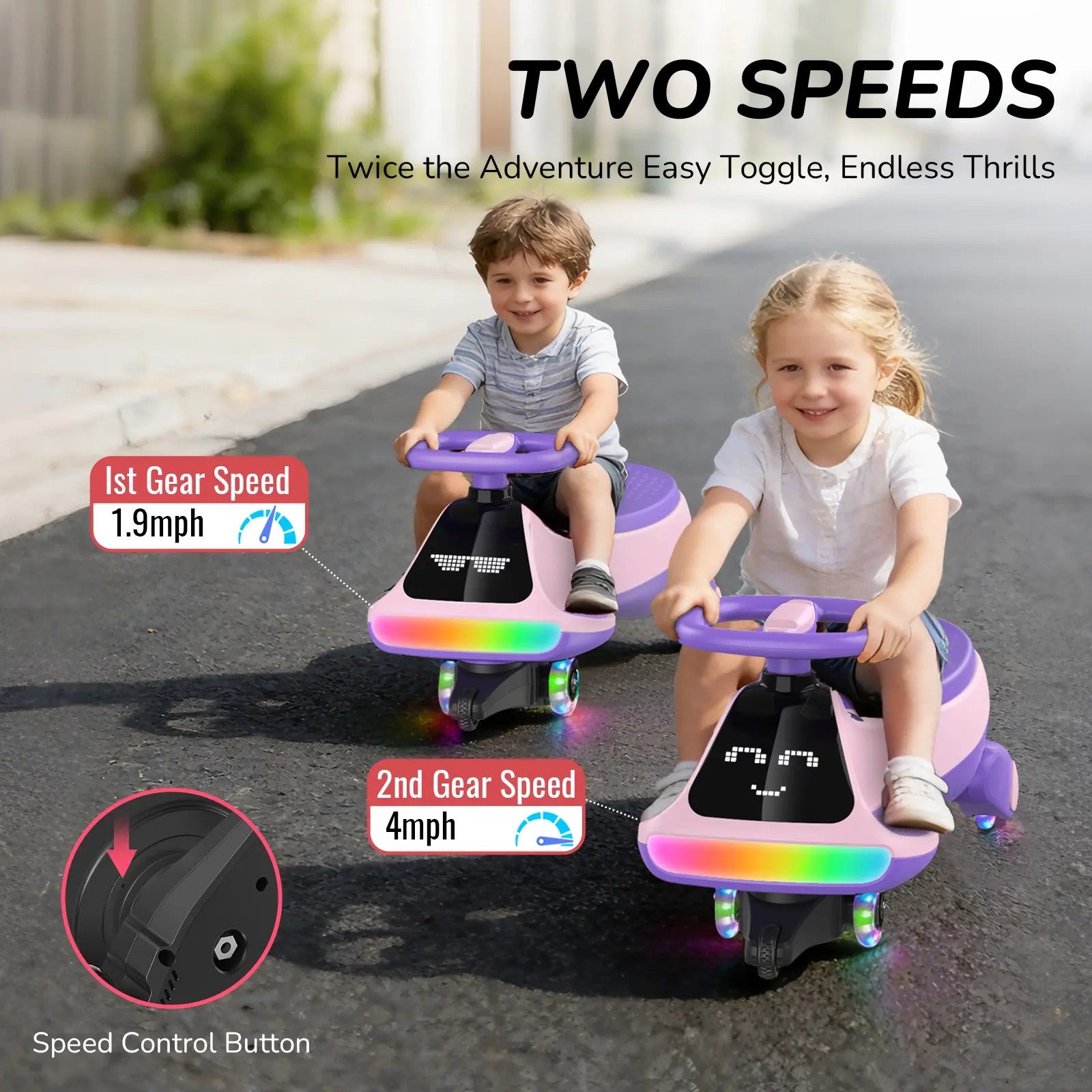 12V Electric Wiggle Car for Kids